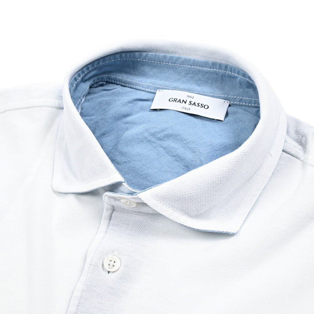 SALE｜GRAN SASSO コットン100% 鹿の子ポロシャツ｜425792 - 48｜GUARDAROBA MILANO OFFICIAL STORE
