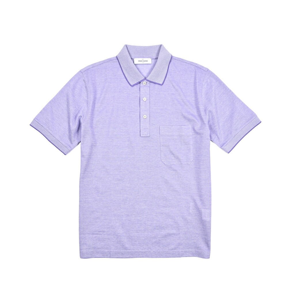 GRAN SASSO リネン スキッパー ニットポロシャツ Gran Sasso グランサッソ ニットポロシャツ/スキッパー
