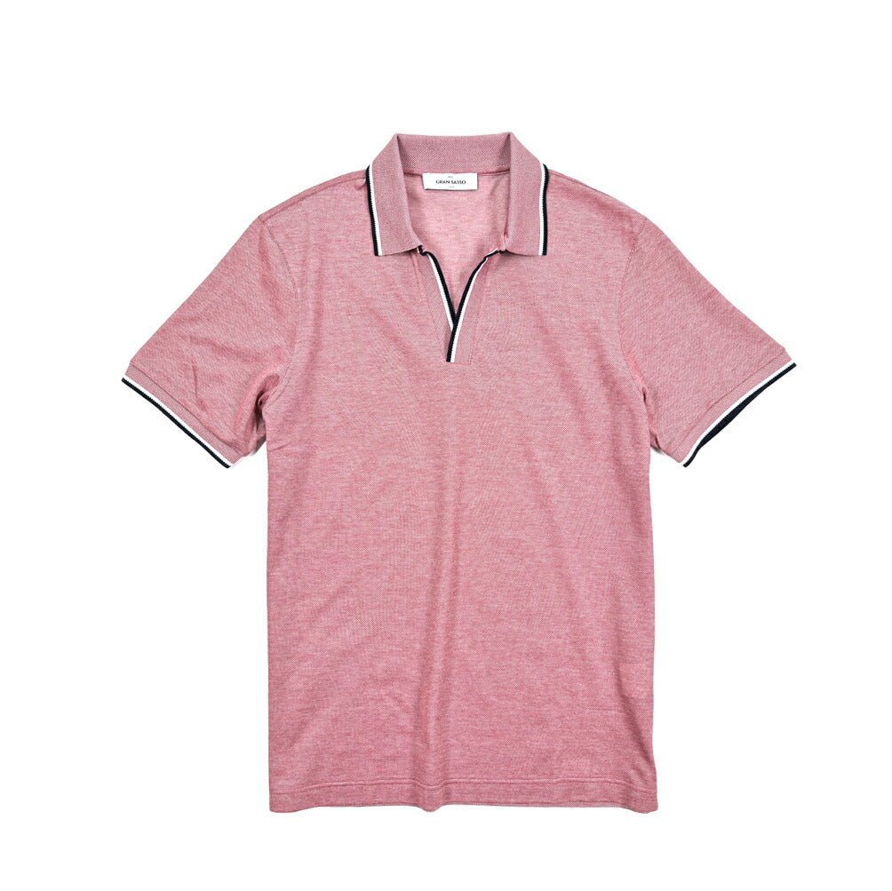 SALE｜GRAN SASSO コットン100% 鹿の子スキッパーポロ｜425829 - 48｜GUARDAROBA MILANO OFFICIAL STORE