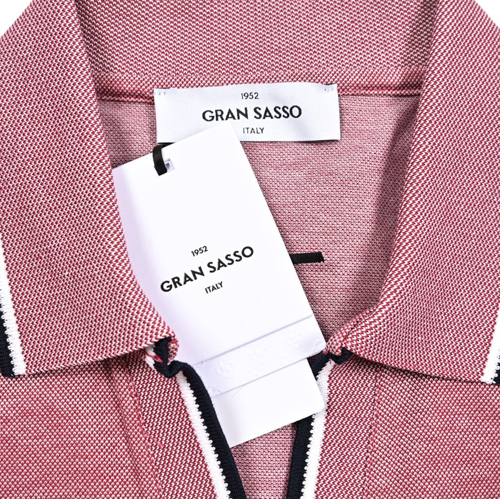 SALE｜GRAN SASSO コットン100% 鹿の子スキッパーポロ｜425829 - 48｜GUARDAROBA MILANO OFFICIAL STORE