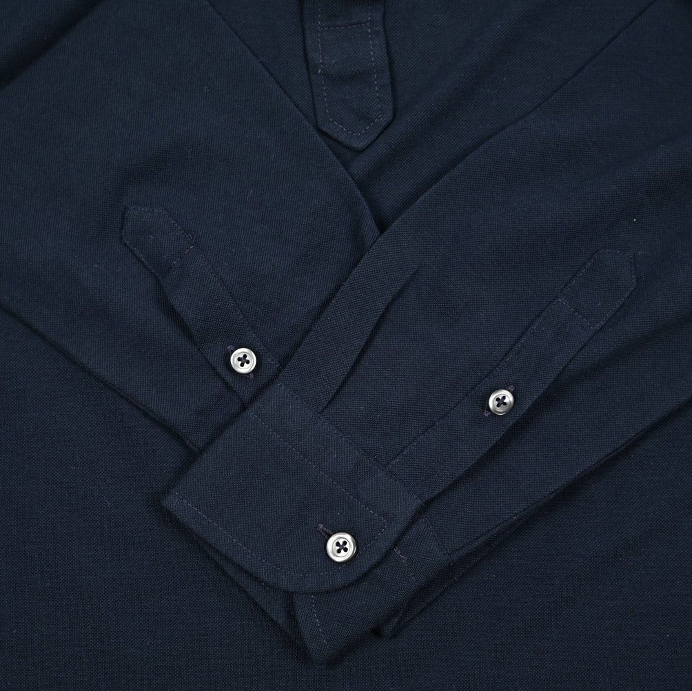 SALE｜GRAN SASSO コットン100% 長袖ジャージーポロシャツ｜425834 - 46｜GUARDAROBA MILANO OFFICIAL STORE