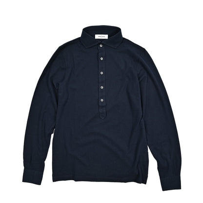 SALE｜GRAN SASSO コットン100% 長袖ジャージーポロシャツ｜425834 - 46｜GUARDAROBA MILANO OFFICIAL STORE
