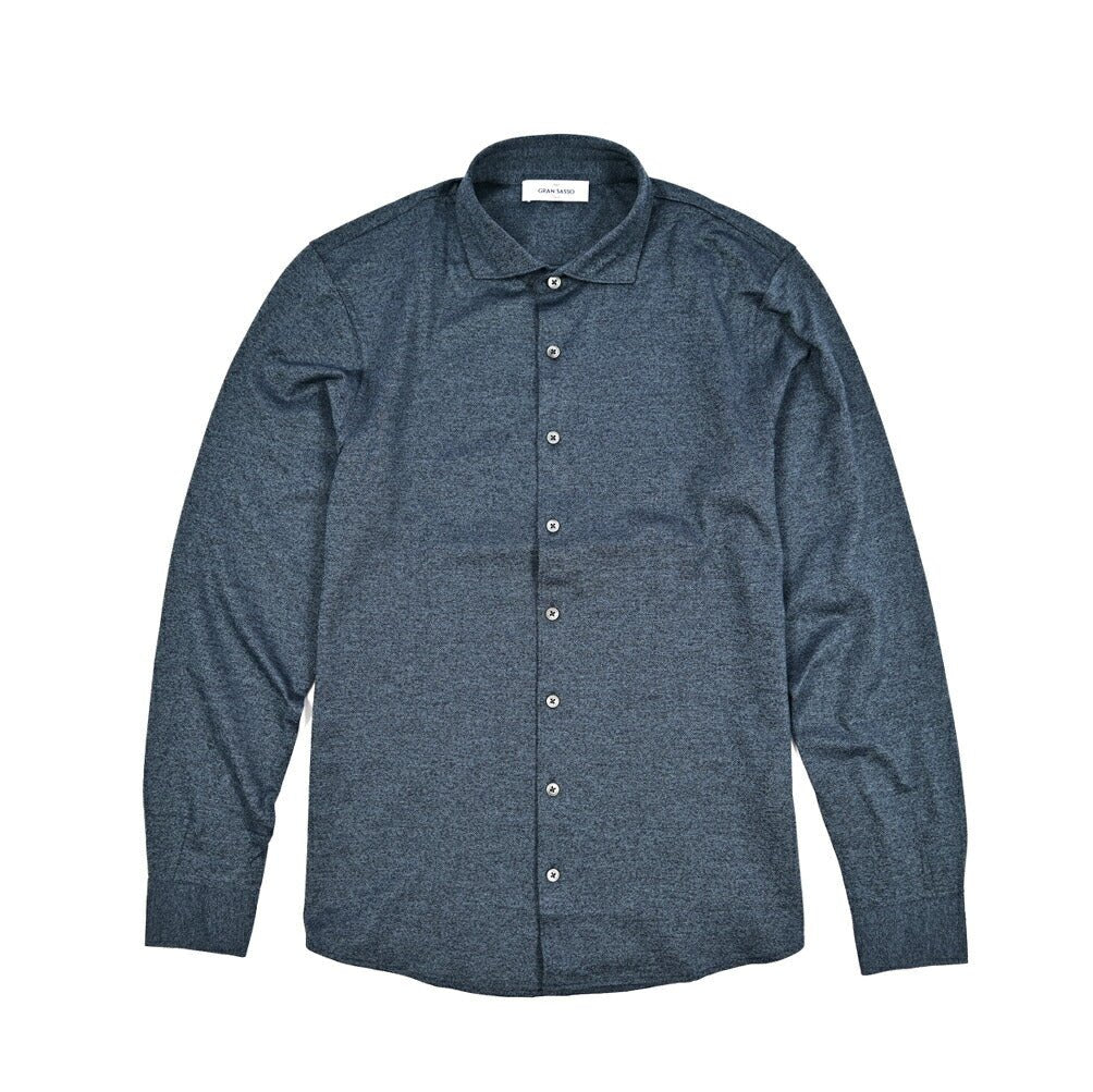 SALE｜GRAN SASSO コットン100% ホリゾンタルカラー鹿の子シャツ｜425934 - 48｜GUARDAROBA MILANO OFFICIAL STORE