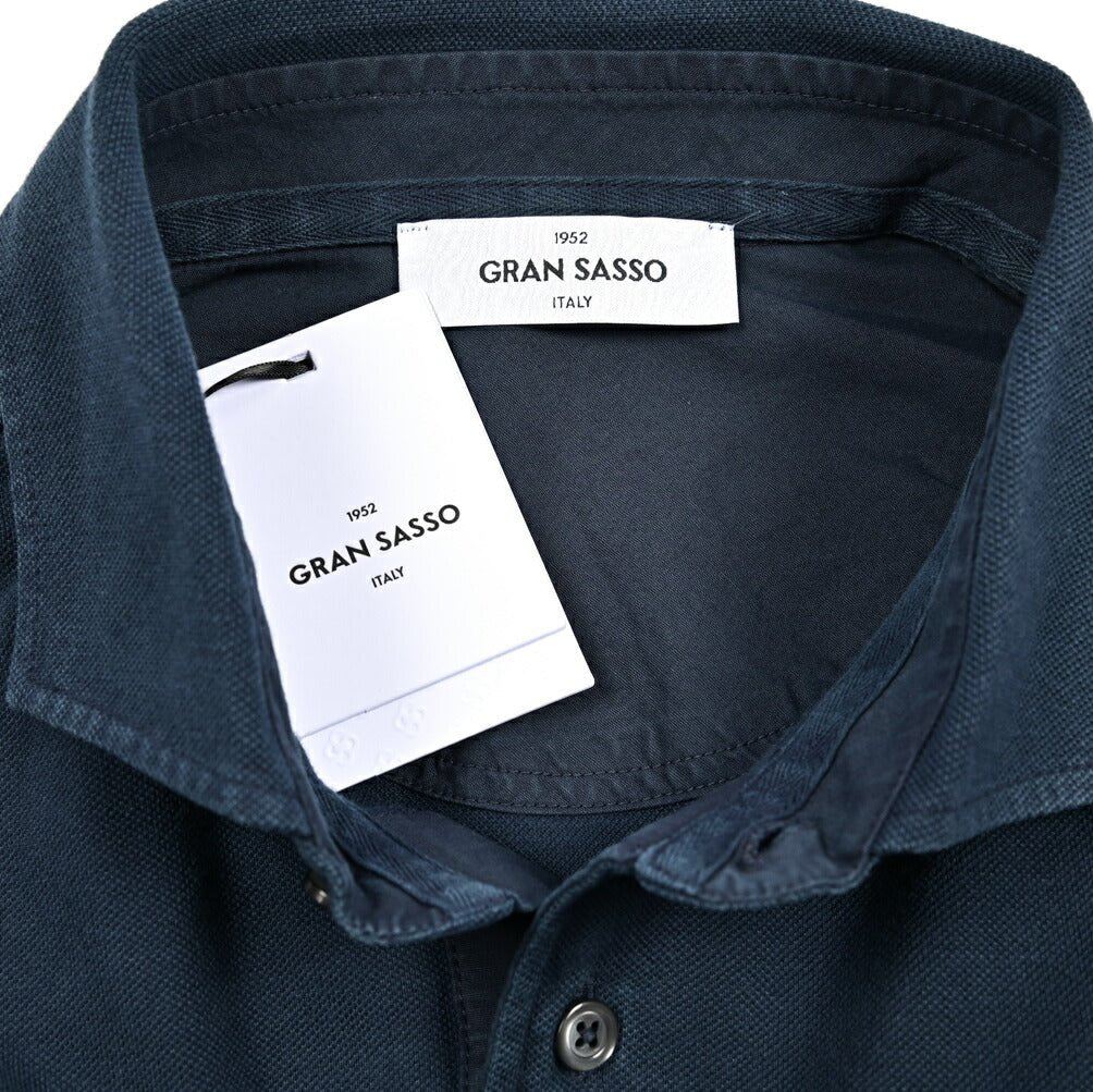 SALE｜GRAN SASSO コットン100% 鹿の子ポロシャツ(製品染め)｜425952 - 50｜GUARDAROBA MILANO OFFICIAL STORE