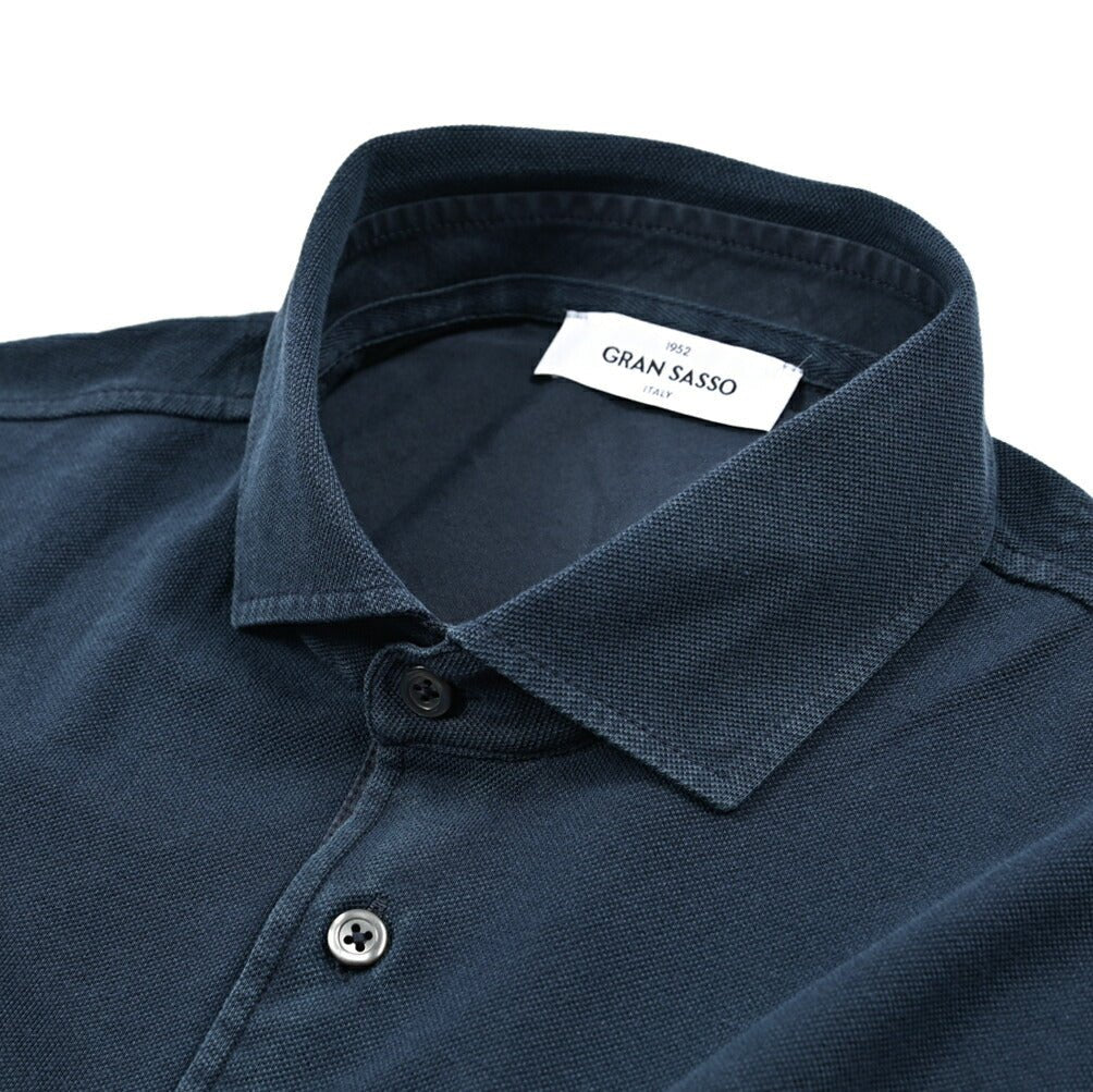 SALE｜GRAN SASSO コットン100% 鹿の子ポロシャツ(製品染め)｜425952 - 50｜GUARDAROBA MILANO OFFICIAL STORE