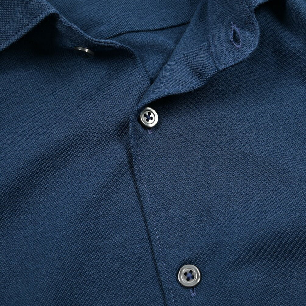 SALE｜GRAN SASSO コットン100% ホリゾンタルカラー鹿の子シャツ｜425957｜GUARDAROBA MILANO OFFICIAL STORE