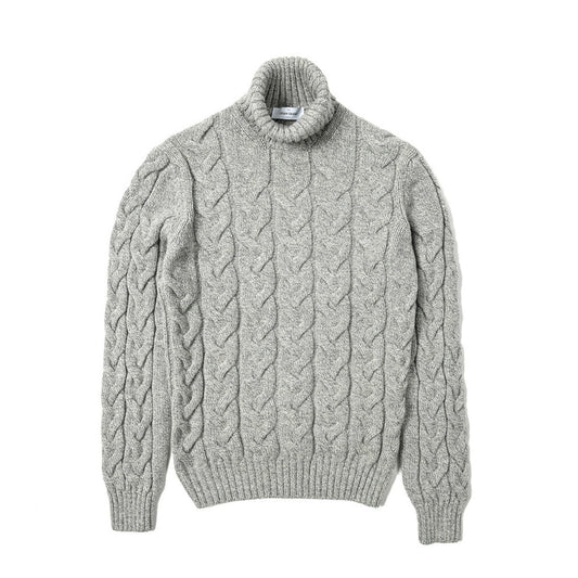 SALE｜GRAN SASSO ヴァージンウール100% ケーブル編み ニットタートルネックセーター / SLOWEAR｜399751 - A - 50｜GUARDAROBA MILANO OFFICIAL STORE
