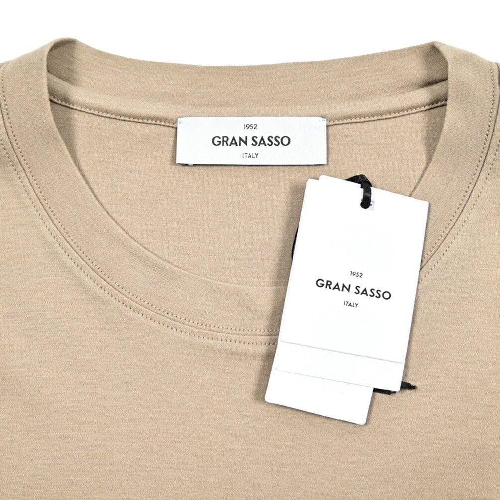 SALE｜GRAN SASSO スムースコットン100% クルーネック半袖Tシャツ｜422413 - 50｜GUARDAROBA MILANO OFFICIAL STORE