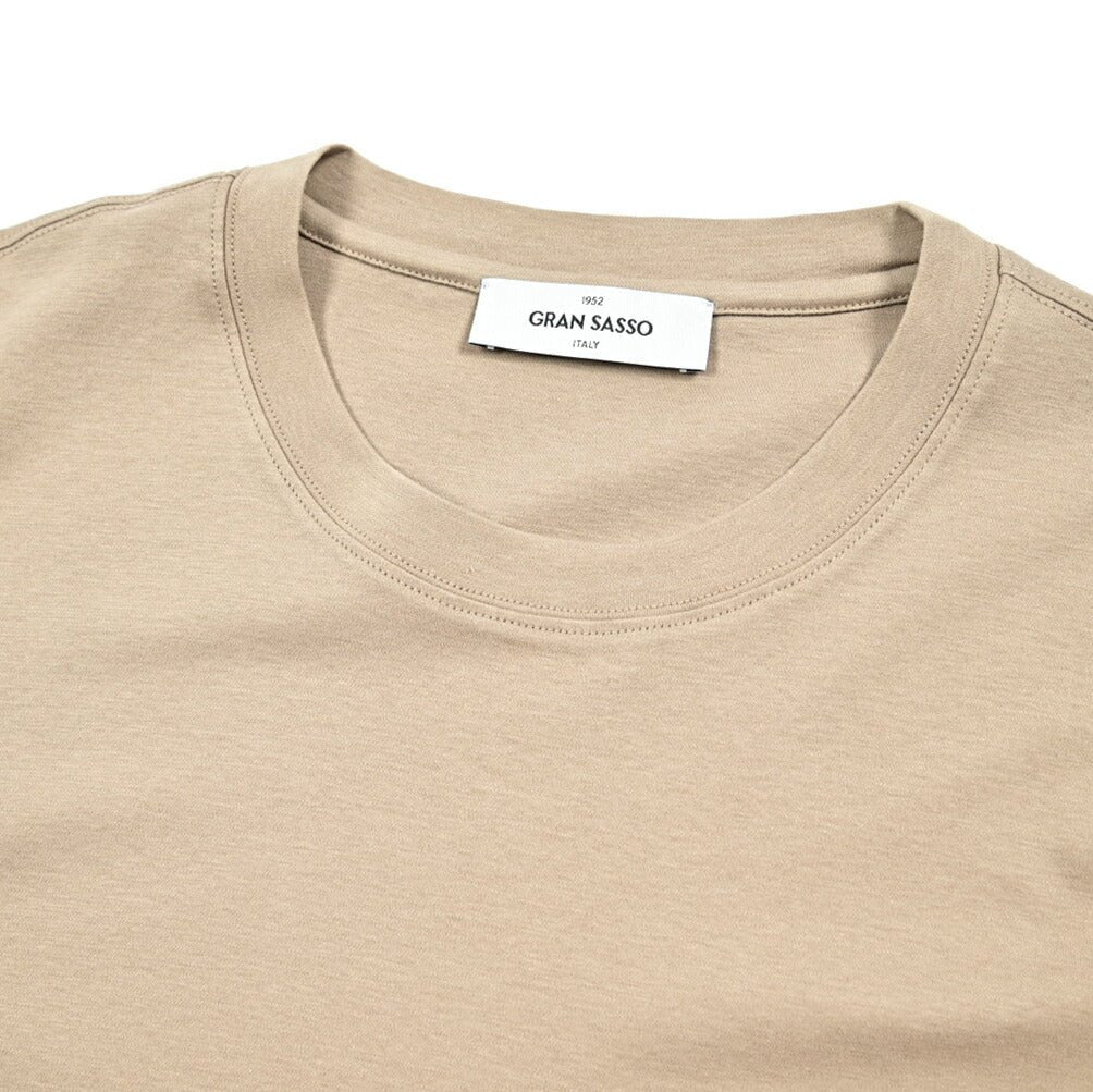 SALE｜GRAN SASSO スムースコットン100% クルーネック半袖Tシャツ｜422413 - 50｜GUARDAROBA MILANO OFFICIAL STORE