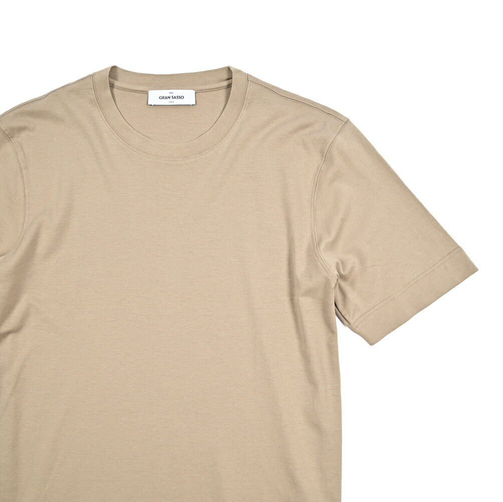 SALE｜GRAN SASSO スムースコットン100% クルーネック半袖Tシャツ｜422413 - 50｜GUARDAROBA MILANO OFFICIAL STORE