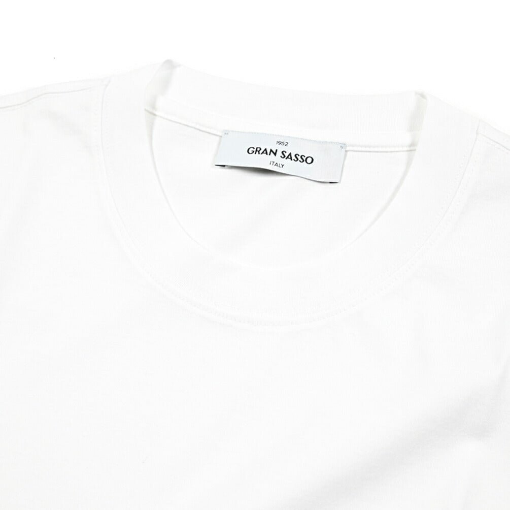 SALE｜GRAN SASSO スムースコットン100% クルーネック半袖Tシャツ｜422809 - 44｜GUARDAROBA MILANO OFFICIAL STORE