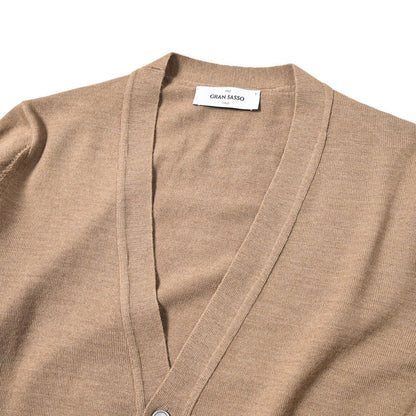 SALE｜GRAN SASSO ヴァージンウール100% ハイゲージニットVネックカーディガン｜399773-A-48｜GUARDAROBA MILANO OFFICIAL STORE