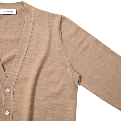 SALE｜GRAN SASSO ヴァージンウール100% ハイゲージニットVネックカーディガン｜399773-A-48｜GUARDAROBA MILANO OFFICIAL STORE