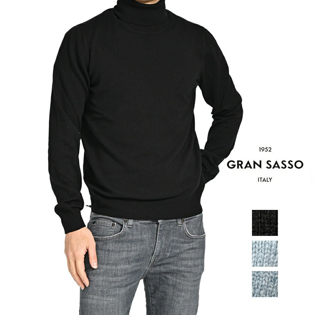 SALE｜GRAN SASSO ヴァージンウールカシミヤ タートルネックニットセーター｜GUARDAROBA MILANO OFFICIAL STORE