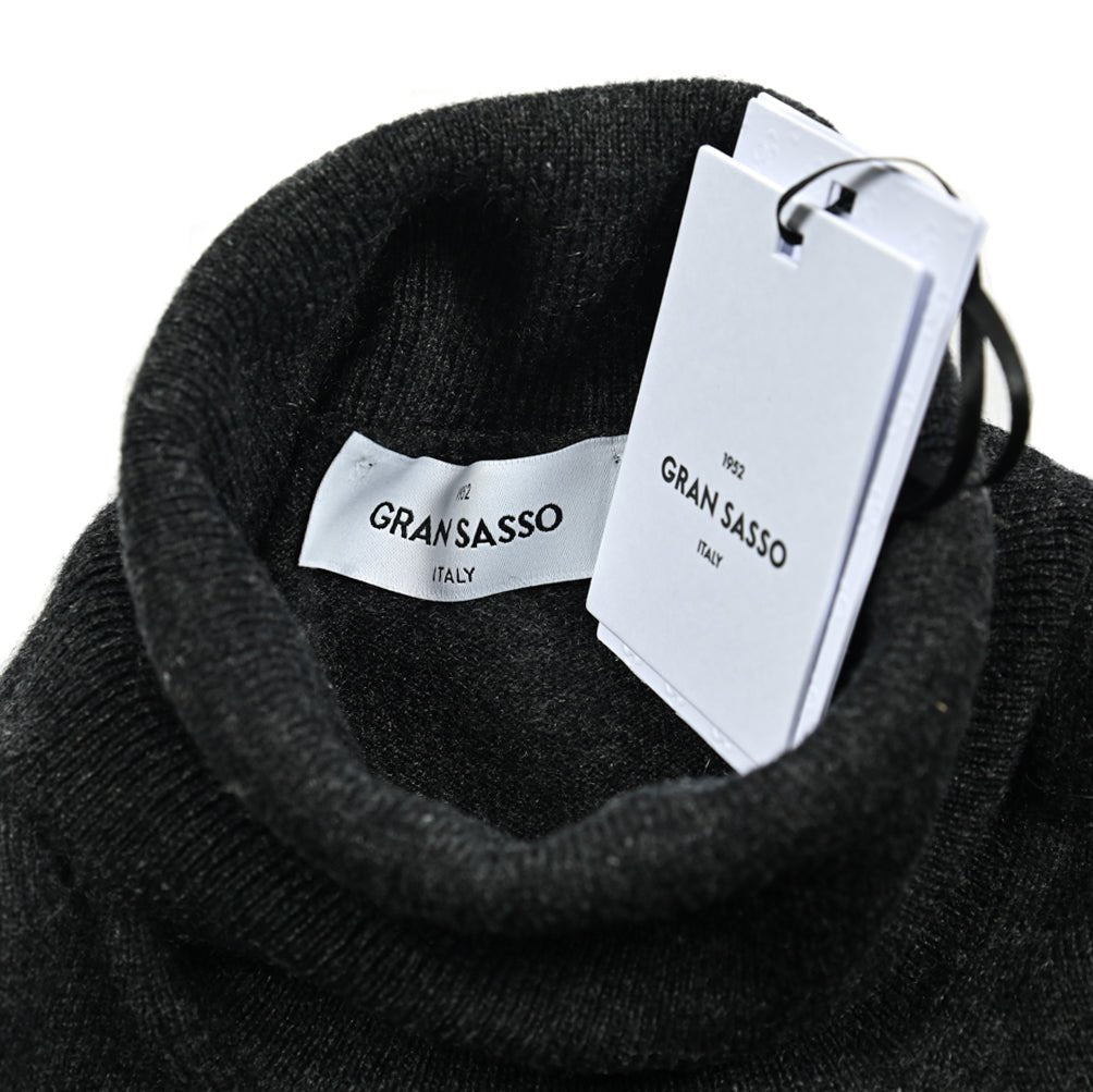 SALE｜GRAN SASSO CASHMERE カシミヤ100% タートルネックハイゲージニットセーター / SLOWEAR｜413722 - A - 46｜GUARDAROBA MILANO OFFICIAL STORE