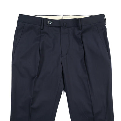 SALE｜GTA “772” ウールヴァージンウール100% ワンタックスラックス / SLIM FIT ネイビー 48 | GUARDAROBA MILANO OFFICIAL STORE