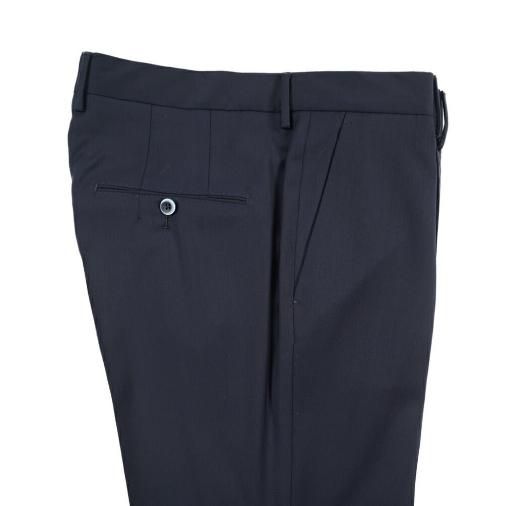 SALE｜GTA “772” ウールヴァージンウール100% ワンタックスラックス / SLIM FIT ネイビー 48 | GUARDAROBA MILANO OFFICIAL STORE