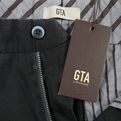 SALE｜GTA “772” ヴァージンウール100% ワンタックスラックス / SLIM FIT ネイビー 48 | GUARDAROBA MILANO OFFICIAL STORE