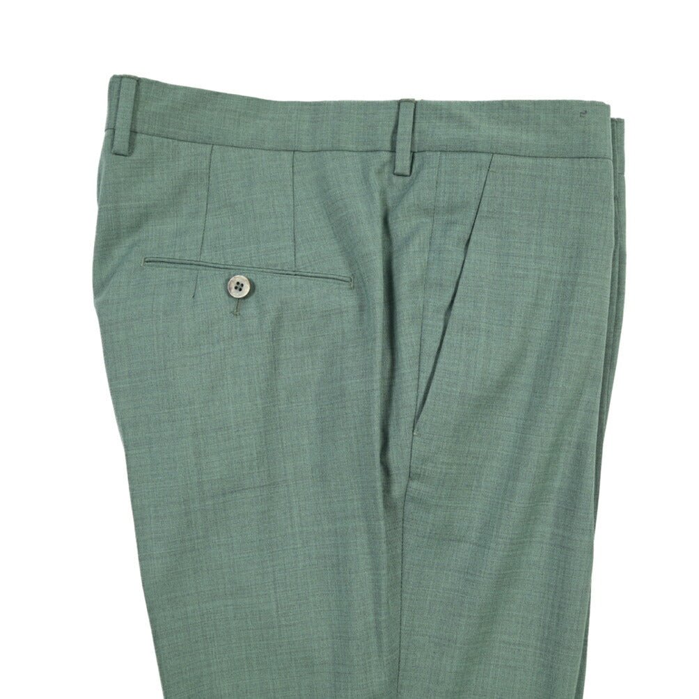 SALE｜GTA “772” ヴァージンウール100% ワンタックスラックス / SLIM FIT グリーン 50 | GUARDAROBA MILANO OFFICIAL STORE