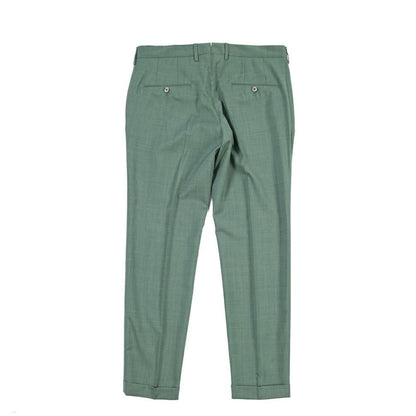 SALE｜GTA “772” ヴァージンウール100% ワンタックスラックス / SLIM FIT グリーン 50 | GUARDAROBA MILANO OFFICIAL STORE