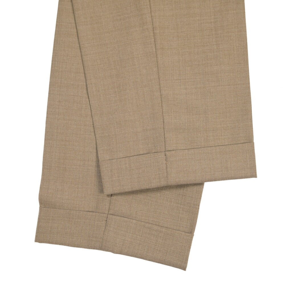 SALE｜GTA “772” ウール100% ワンタックスラックス / SLIM FIT ライトブラウン 44 | GUARDAROBA MILANO OFFICIAL STORE