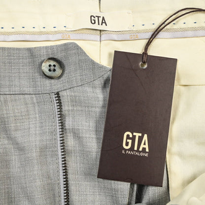 SALE｜GTA “772 L” ウール100% ワンタックスラックス / SLIM FIT グレー 44 | GUARDAROBA MILANO OFFICIAL STORE