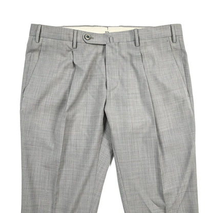 SALE｜GTA “772 L” ウール100% ワンタックスラックス / SLIM FIT グレー 44 | GUARDAROBA MILANO OFFICIAL STORE