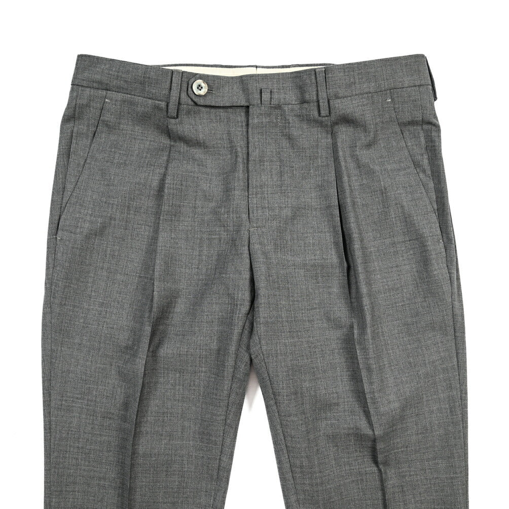 SALE｜GTA “772 L” ウール100% ワンタックスラックス / SLIM FIT グレー 46 | GUARDAROBA MILANO OFFICIAL STORE