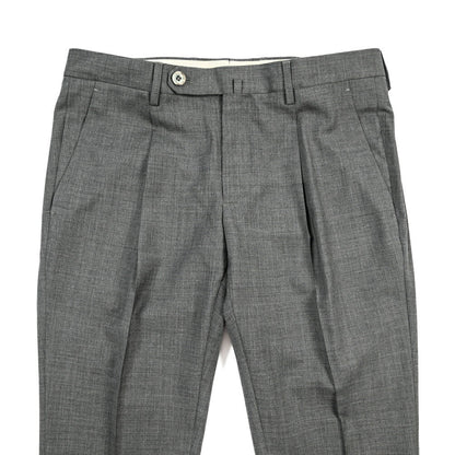 SALE｜GTA “772 L” ウール100% ワンタックスラックス / SLIM FIT グレー 46 | GUARDAROBA MILANO OFFICIAL STORE