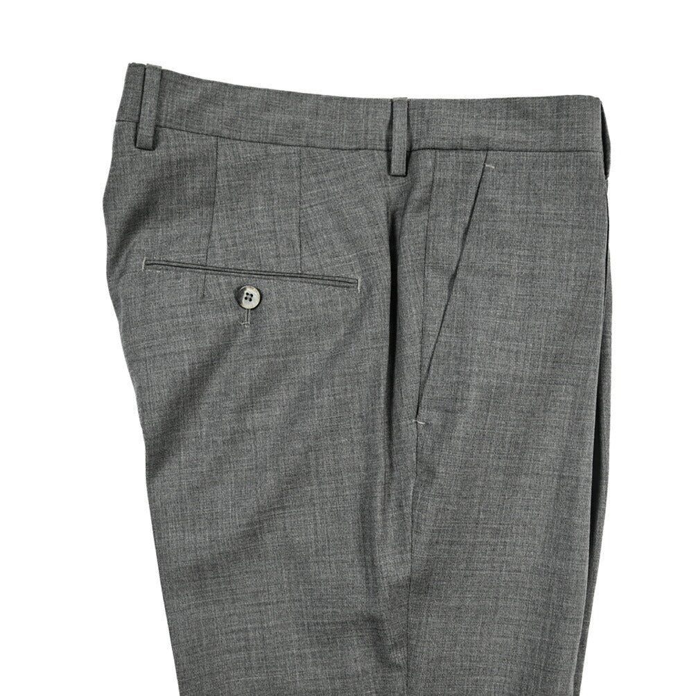 SALE｜GTA “772 L” ウール100% ワンタックスラックス / SLIM FIT グレー 46 | GUARDAROBA MILANO OFFICIAL STORE