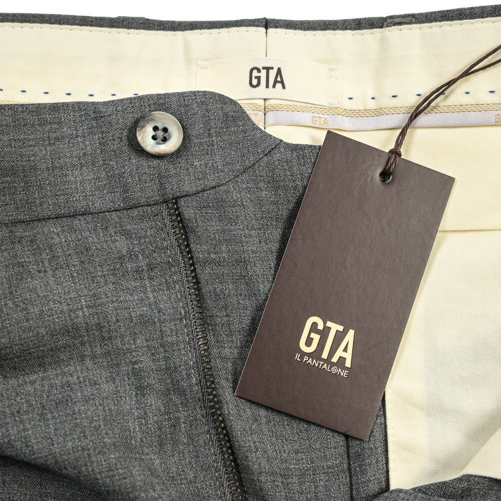 SALE｜GTA “772 L” ウール100% ワンタックスラックス / SLIM FIT グレー 46 | GUARDAROBA MILANO OFFICIAL STORE