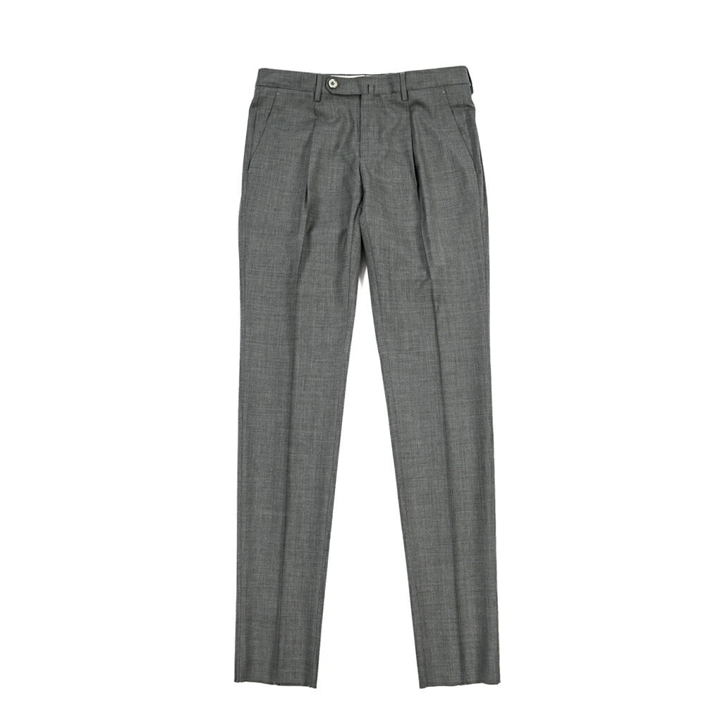 SALE｜GTA “772 L” ウール100% ワンタックスラックス / SLIM FIT グレー 46 | GUARDAROBA MILANO OFFICIAL STORE