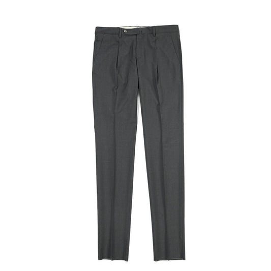 SALE｜GTA “772 L” ウール100% ワンタックスラックス / SLIM FIT ダークグレー 50 | GUARDAROBA MILANO OFFICIAL STORE