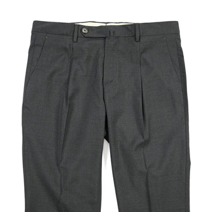 SALE｜GTA “772 L” ウール100% ワンタックスラックス / SLIM FIT ダークグレー 50 | GUARDAROBA MILANO OFFICIAL STORE