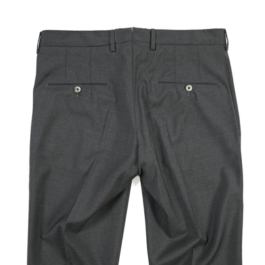 SALE｜GTA “772 L” ウール100% ワンタックスラックス / SLIM FIT ダークグレー 50 | GUARDAROBA MILANO OFFICIAL STORE