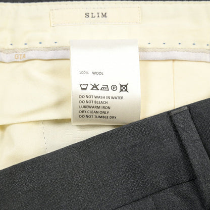 SALE｜GTA “772 L” ウール100% ワンタックスラックス / SLIM FIT ダークグレー 50 | GUARDAROBA MILANO OFFICIAL STORE