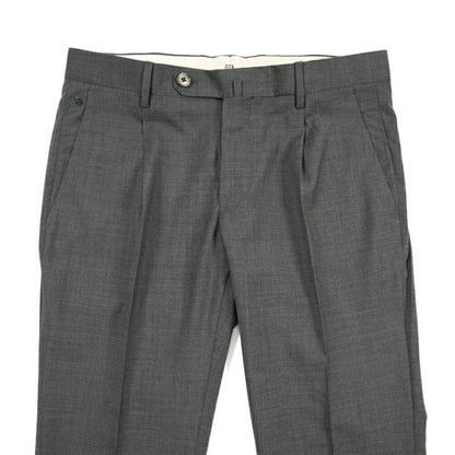 SALE｜GTA “772 L” ウール100% ワンタックスラックス / SLIM FIT ダークグレー 48 | GUARDAROBA MILANO OFFICIAL STORE