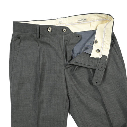 SALE｜GTA “772 L” ウール100% ワンタックスラックス / SLIM FIT ダークグレー 48 | GUARDAROBA MILANO OFFICIAL STORE