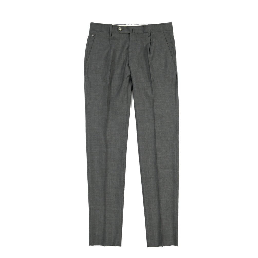 SALE｜GTA “772 L” ウール100% ワンタックスラックス / SLIM FIT ダークグレー 48 | GUARDAROBA MILANO OFFICIAL STORE