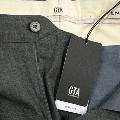 SALE｜GTA “772 L” ウール100% ワンタックスラックス / SLIM FIT ダークグレー 48 | GUARDAROBA MILANO OFFICIAL STORE