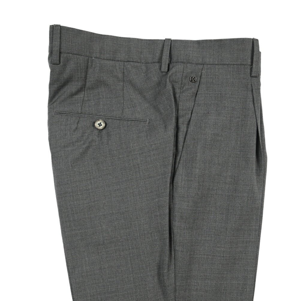 SALE｜GTA “772 L” ウール100% ワンタックスラックス / SLIM FIT ダークグレー 48 | GUARDAROBA MILANO OFFICIAL STORE