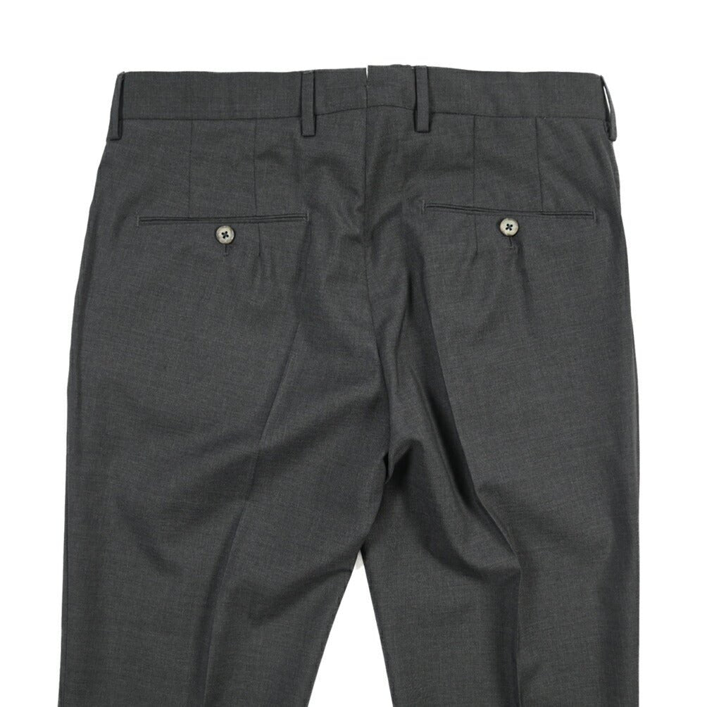 SALE｜GTA “772 L” ウール100% ワンタックスラックス / SLIM FIT ダークグレー 46 | GUARDAROBA MILANO OFFICIAL STORE