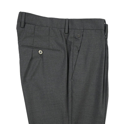 SALE｜GTA “772 L” ウール100% ワンタックスラックス / SLIM FIT ダークグレー 46 | GUARDAROBA MILANO OFFICIAL STORE