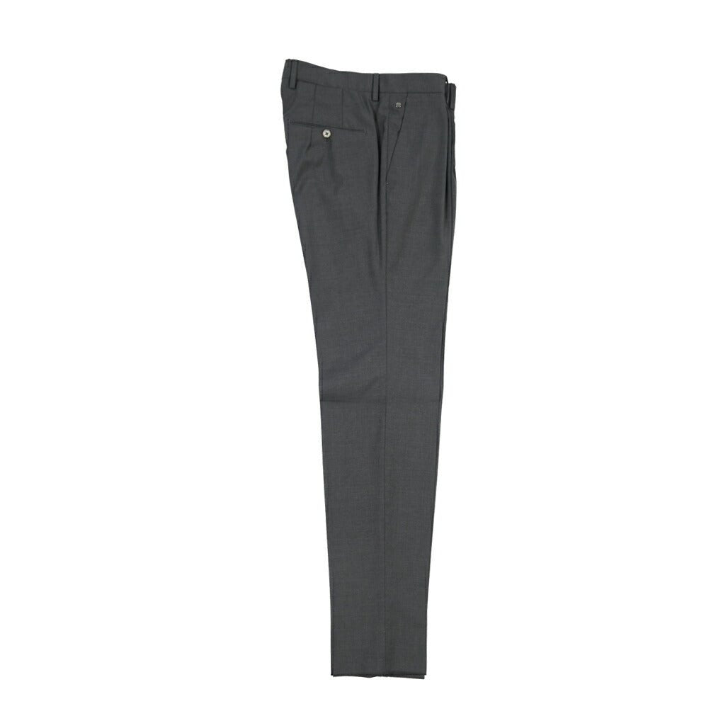 SALE｜GTA “772 L” ウール100% ワンタックスラックス / SLIM FIT ダークグレー 46 | GUARDAROBA MILANO OFFICIAL STORE