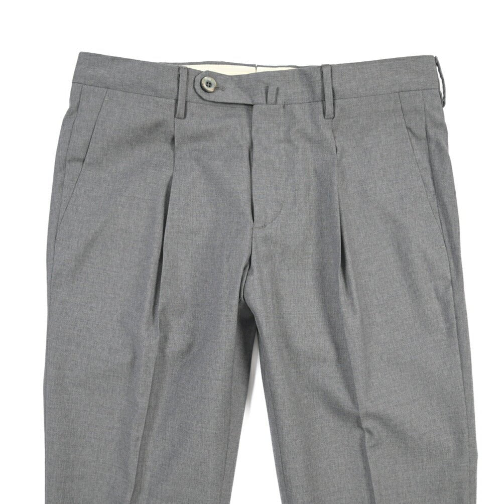 SALE｜GTA “772 L” ウール100% ワンタックスラックス / SLIM FIT グレー 44 | GUARDAROBA MILANO OFFICIAL STORE