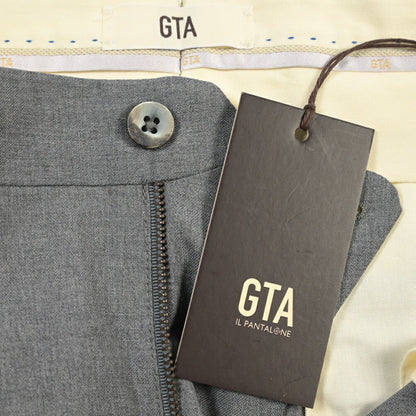 SALE｜GTA “772 L” ウール100% ワンタックスラックス / SLIM FIT グレー 44 | GUARDAROBA MILANO OFFICIAL STORE