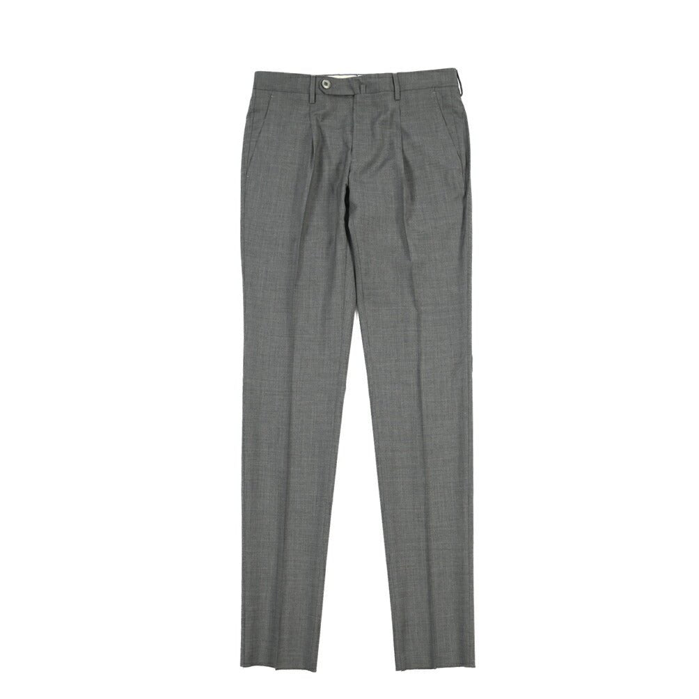 SALE｜GTA “772 L” ウール100% ワンタックスラックス / SLIM FIT グレー 48 | GUARDAROBA MILANO OFFICIAL STORE
