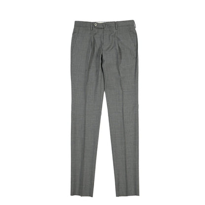 SALE｜GTA “772 L” ウール100% ワンタックスラックス / SLIM FIT グレー 48 | GUARDAROBA MILANO OFFICIAL STORE