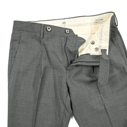 SALE｜GTA “772 L” ウール100% ワンタックスラックス / SLIM FIT グレー 48 | GUARDAROBA MILANO OFFICIAL STORE