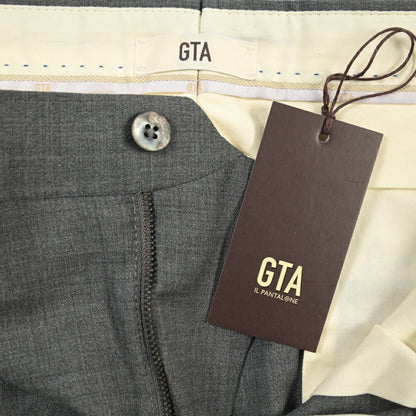 SALE｜GTA “772 L” ウール100% ワンタックスラックス / SLIM FIT グレー 48 | GUARDAROBA MILANO OFFICIAL STORE
